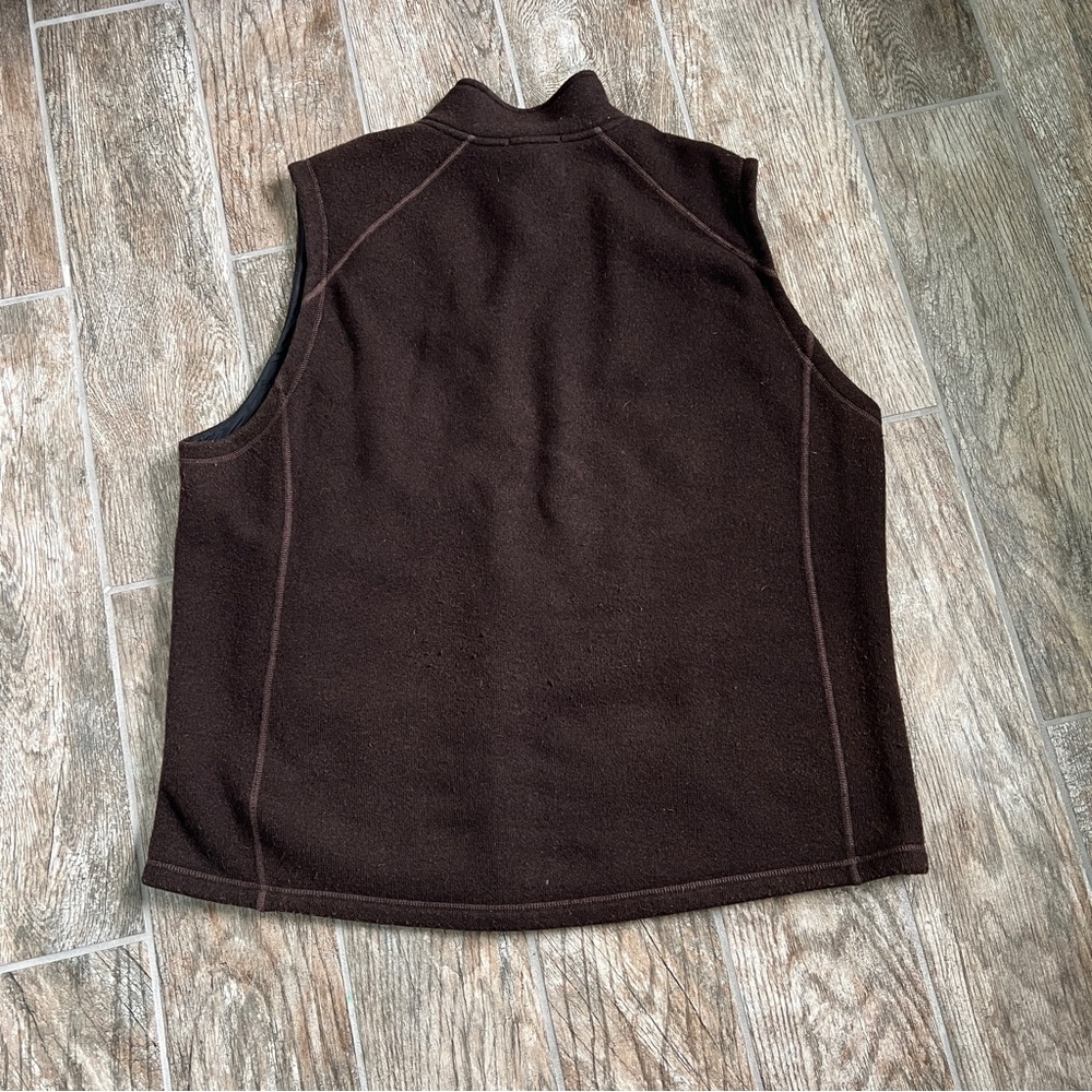 Smartwool Wool Blend Echo Lake Zip Up Vest, Brown, Men’s Size XXL - Picture 7 of 10